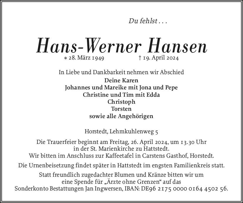 Hans-Werner Hansen